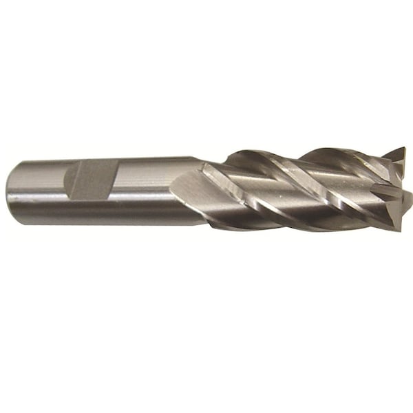 3/4x5/8 HSS 4 Flute Single End End Mill, Shank Size: 5/8